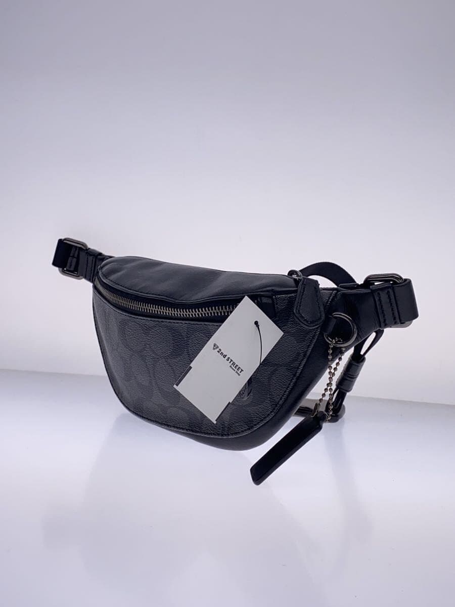 COACH Waist Bag Leather Black All-over Pattern H1957-F84711 2