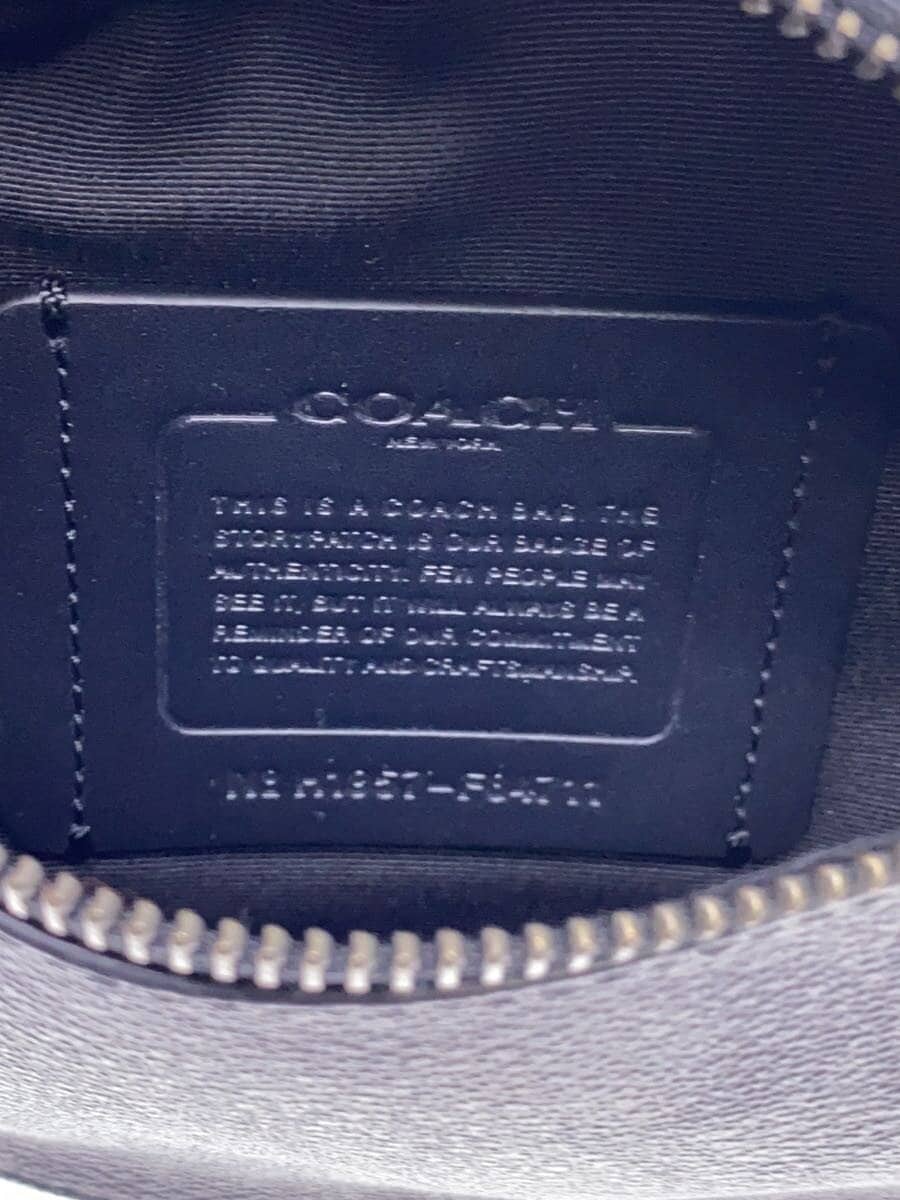 COACH Waist Bag Leather Black All-over Pattern H1957-F84711 5