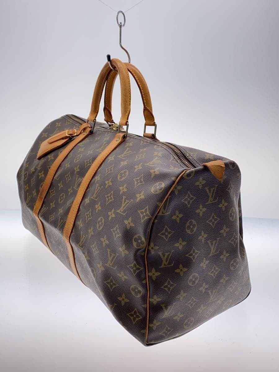 LOUIS VUITTON Boston Bag PVC BRW m41426 Key Missing Part 2