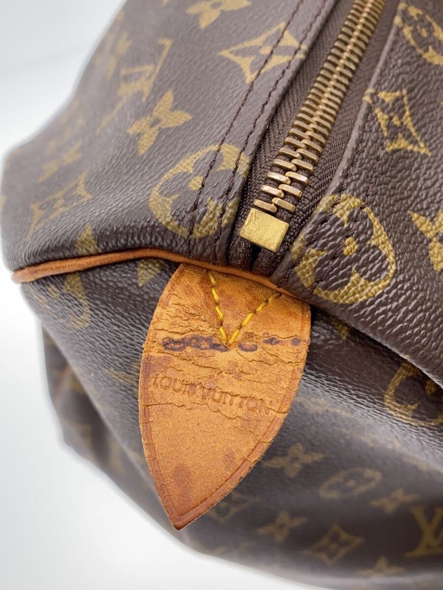 LOUIS VUITTON Boston Bag PVC BRW m41426 Key Missing Part 5