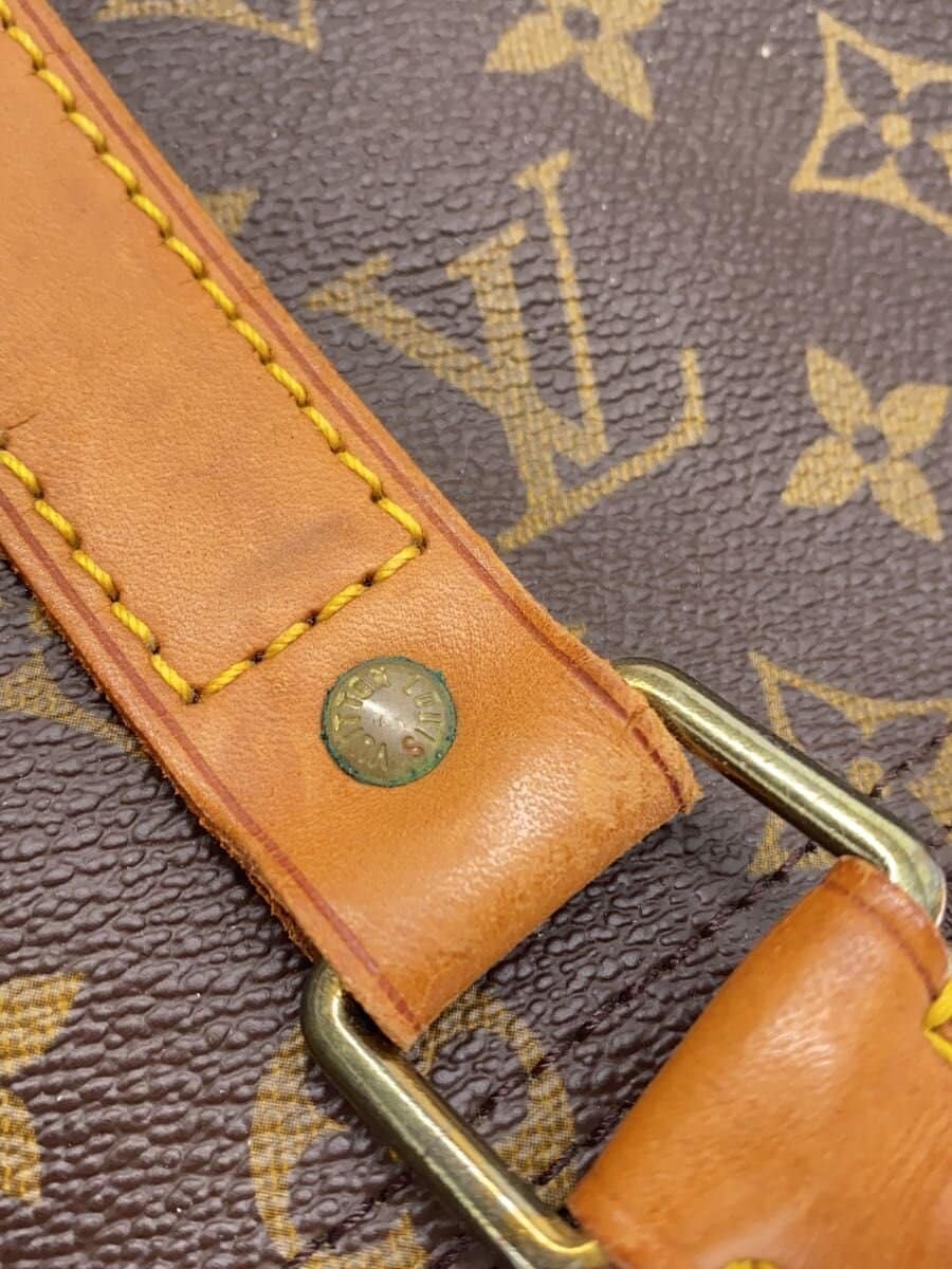 LOUIS VUITTON Boston Bag PVC BRW m41426 Key Missing Part 9