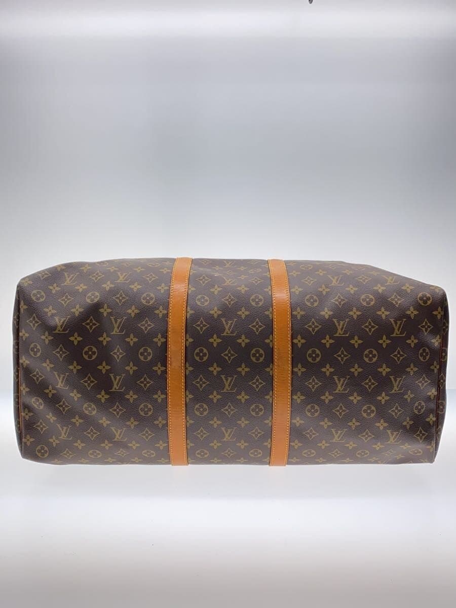 LOUIS VUITTON Keepall 60_Monogram Canvas PVC BRW 4
