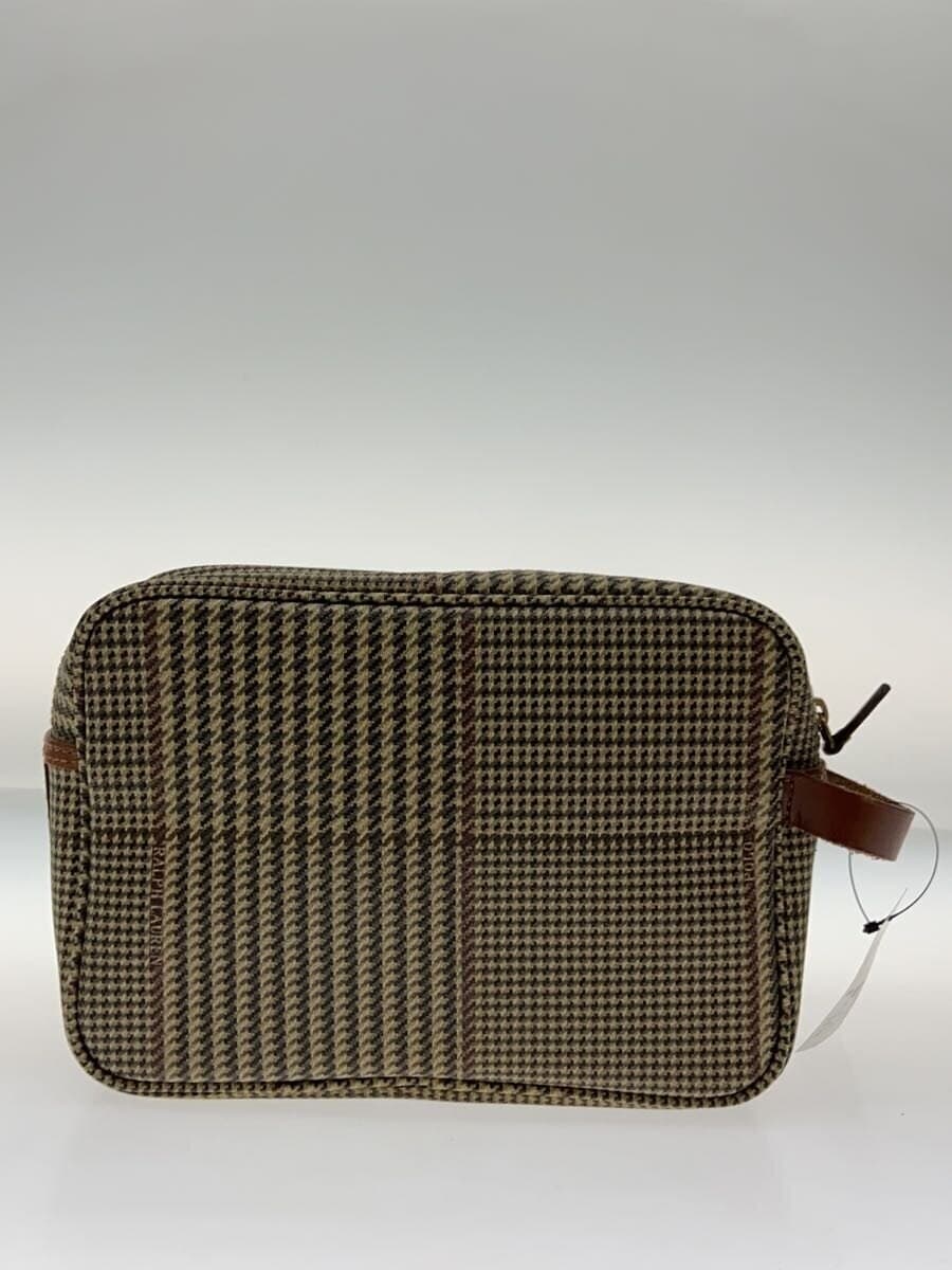 POLO RALPH LAUREN Second Bag Leather KHK All-over Pattern 3