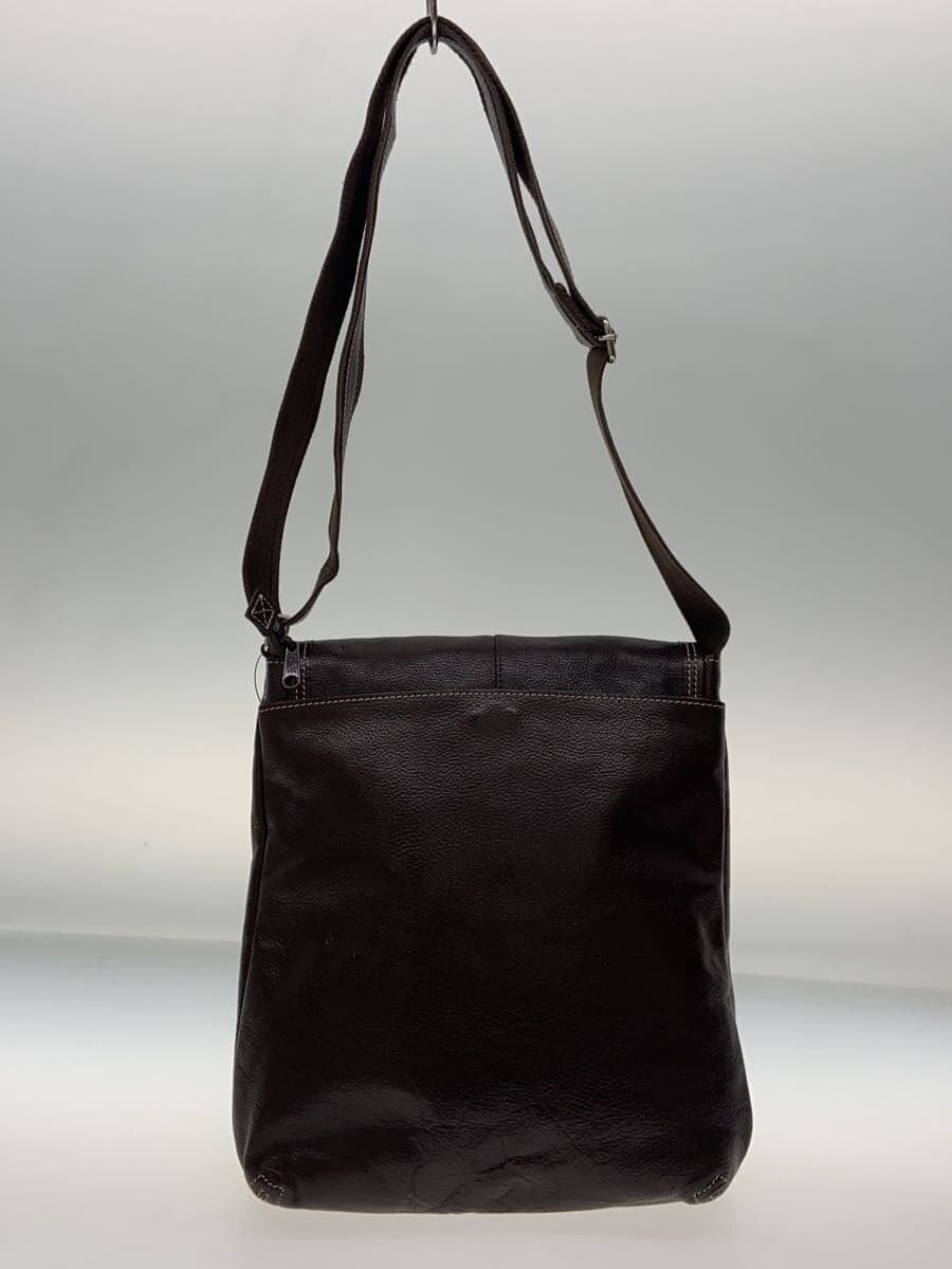P.i.d shoulder bag leather BRW plain 3