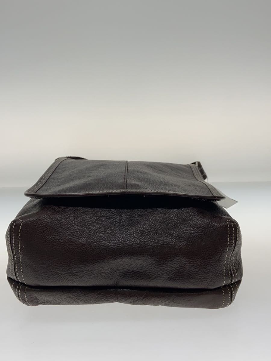 P.i.d shoulder bag leather BRW plain 4