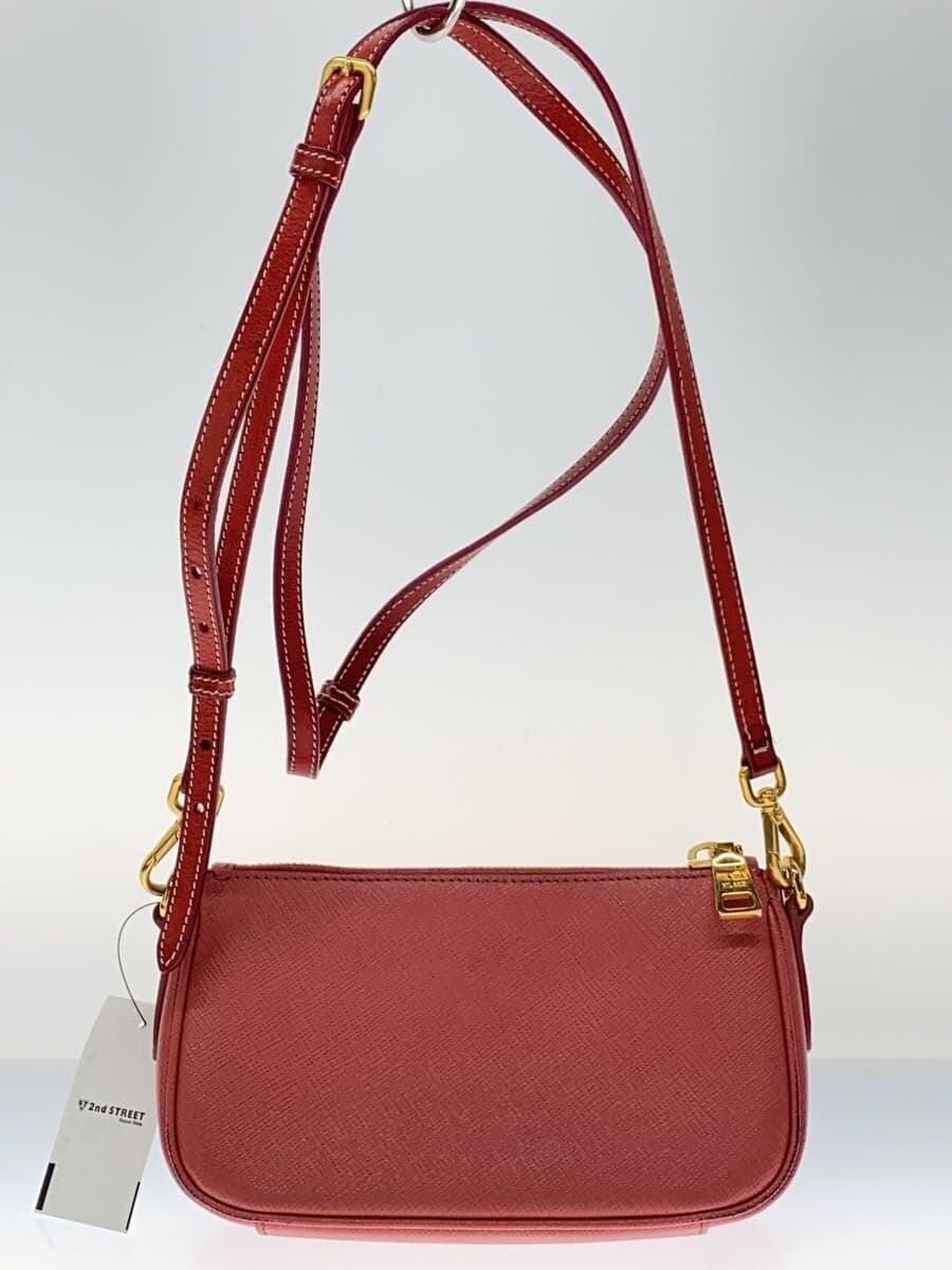 PRADA Handbag Leather PNK 1N1723 3
