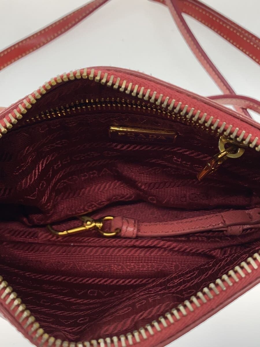 PRADA Handbag Leather PNK 1N1723 6