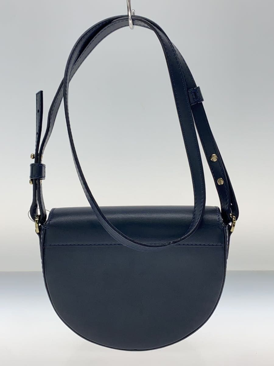 DEMELLIER Shoulder Bag Leather NVY 3