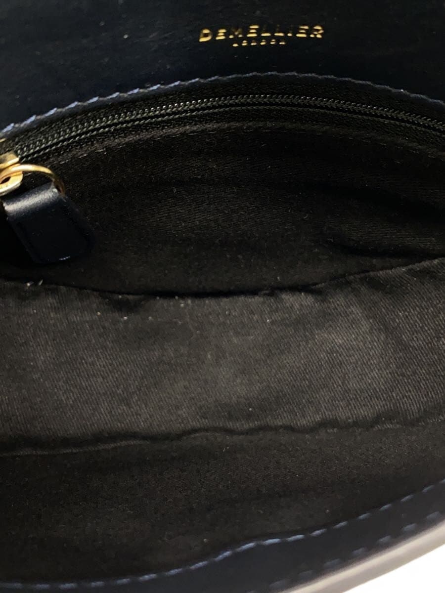 DEMELLIER Shoulder Bag Leather NVY 6