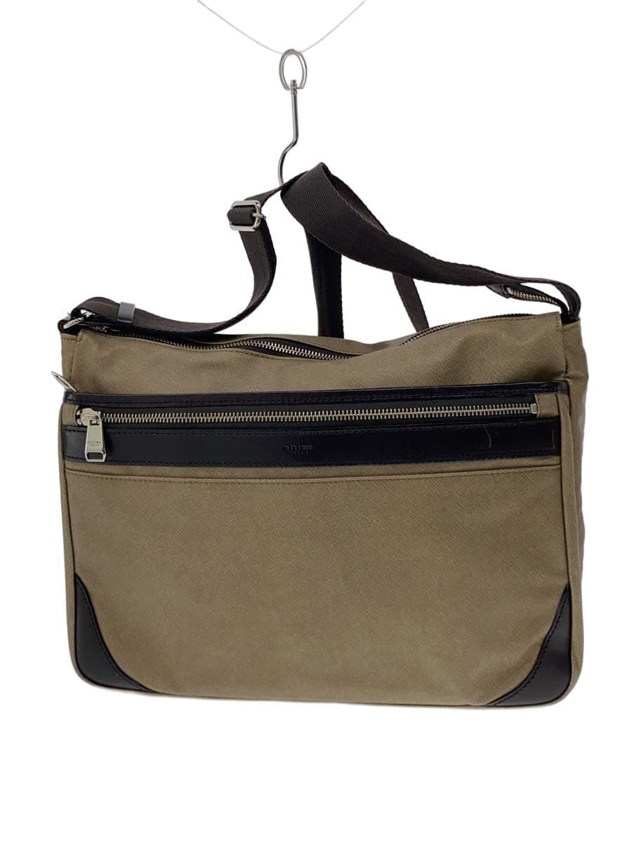 ultima TOKYO Shoulder Bag BEG Leather Scuff pc