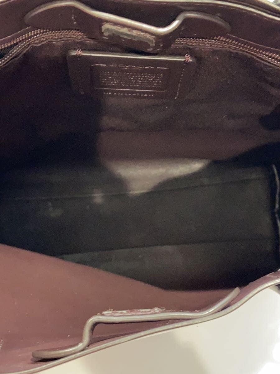 COACH Tote Bag Leather GRY 78217 Corner Scuff 6