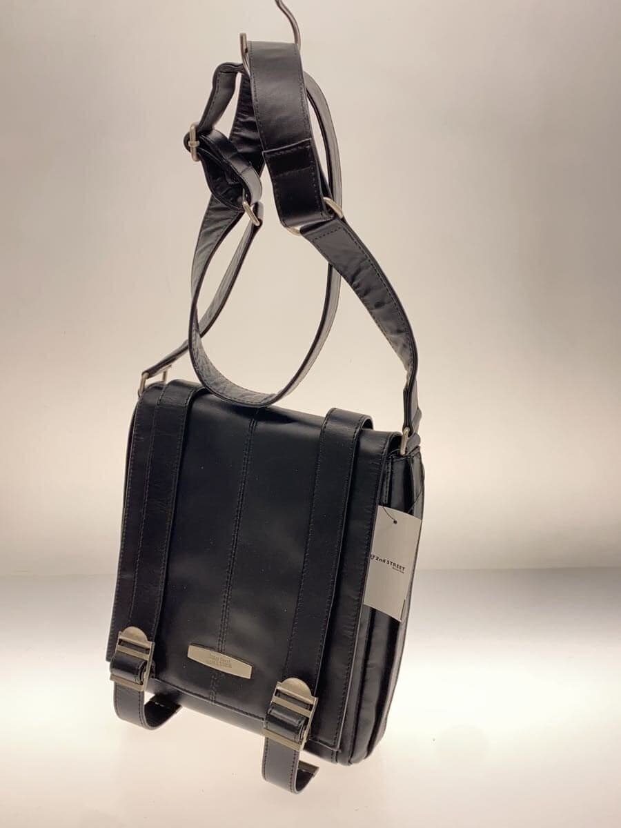 Jean Paul Gaultier Shoulder Bag Leather BLK 2