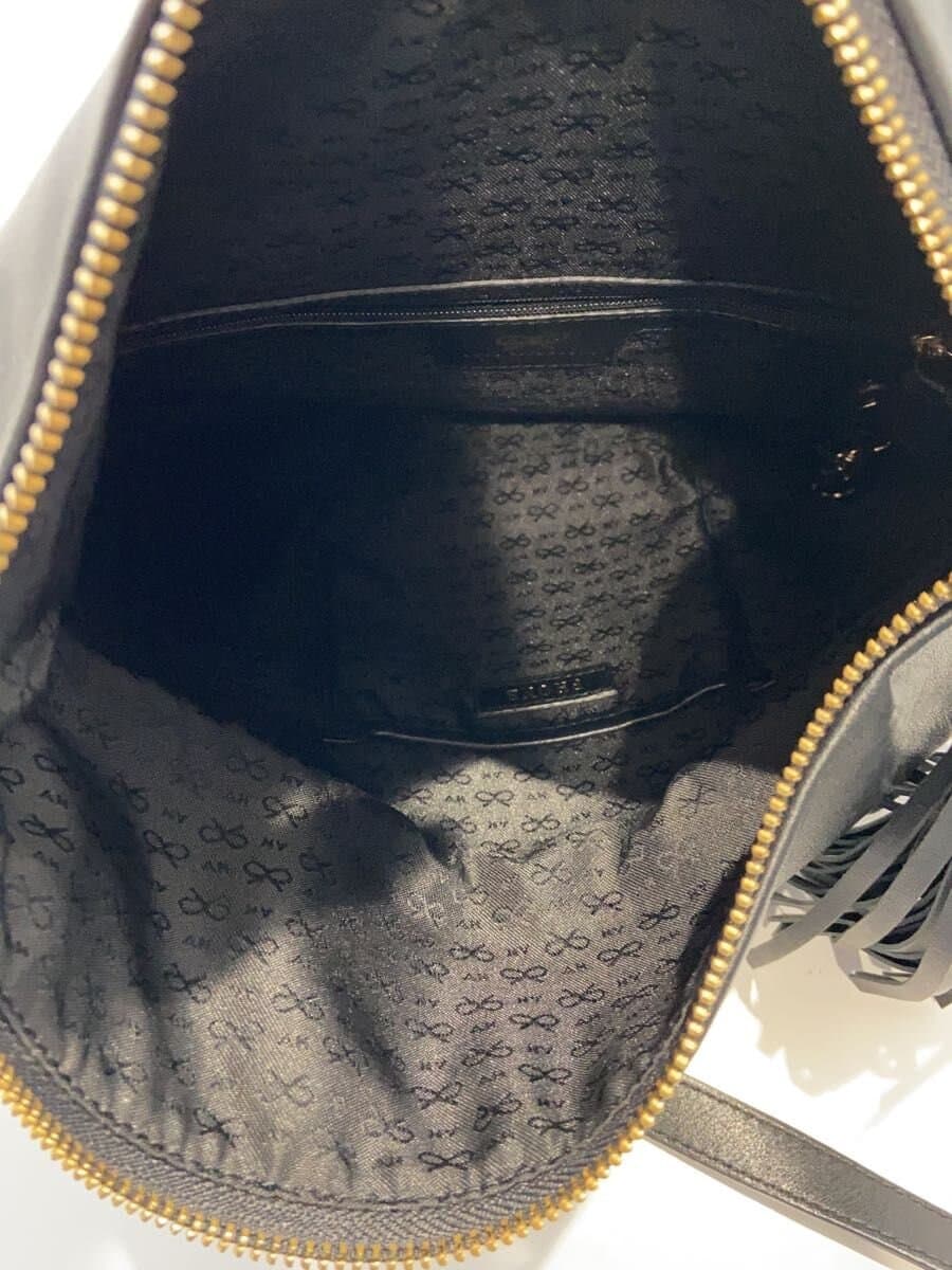ANYA HINDMARCH Shoulder Bag Leather BLK 6
