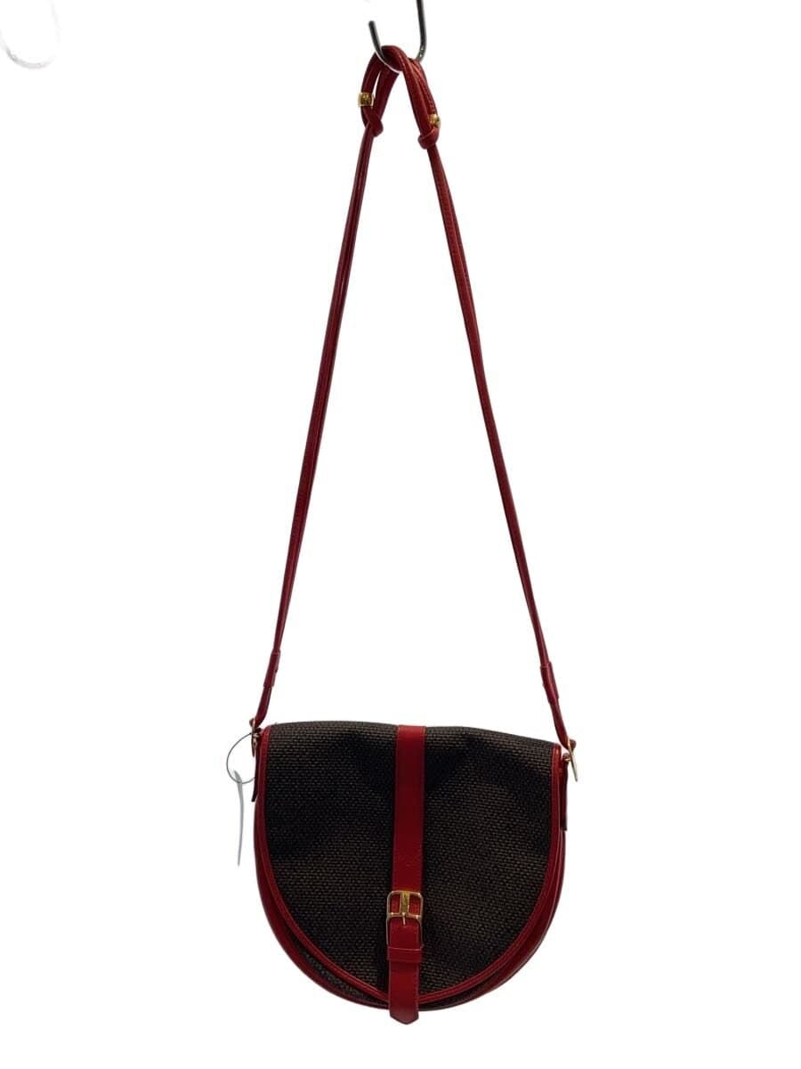 YVES SAINT LAURENT shoulder bag canvas RED