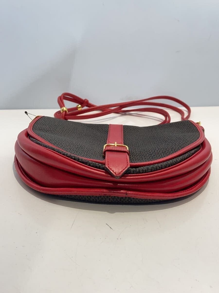 YVES SAINT LAURENT shoulder bag canvas RED 4