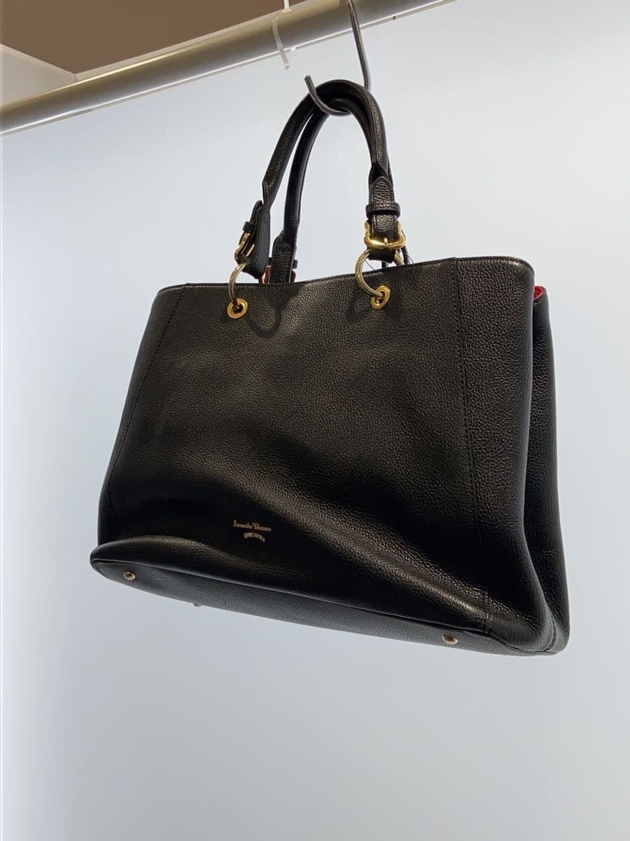 Samantha Thavasa Handbag Leather BLK Solid 2