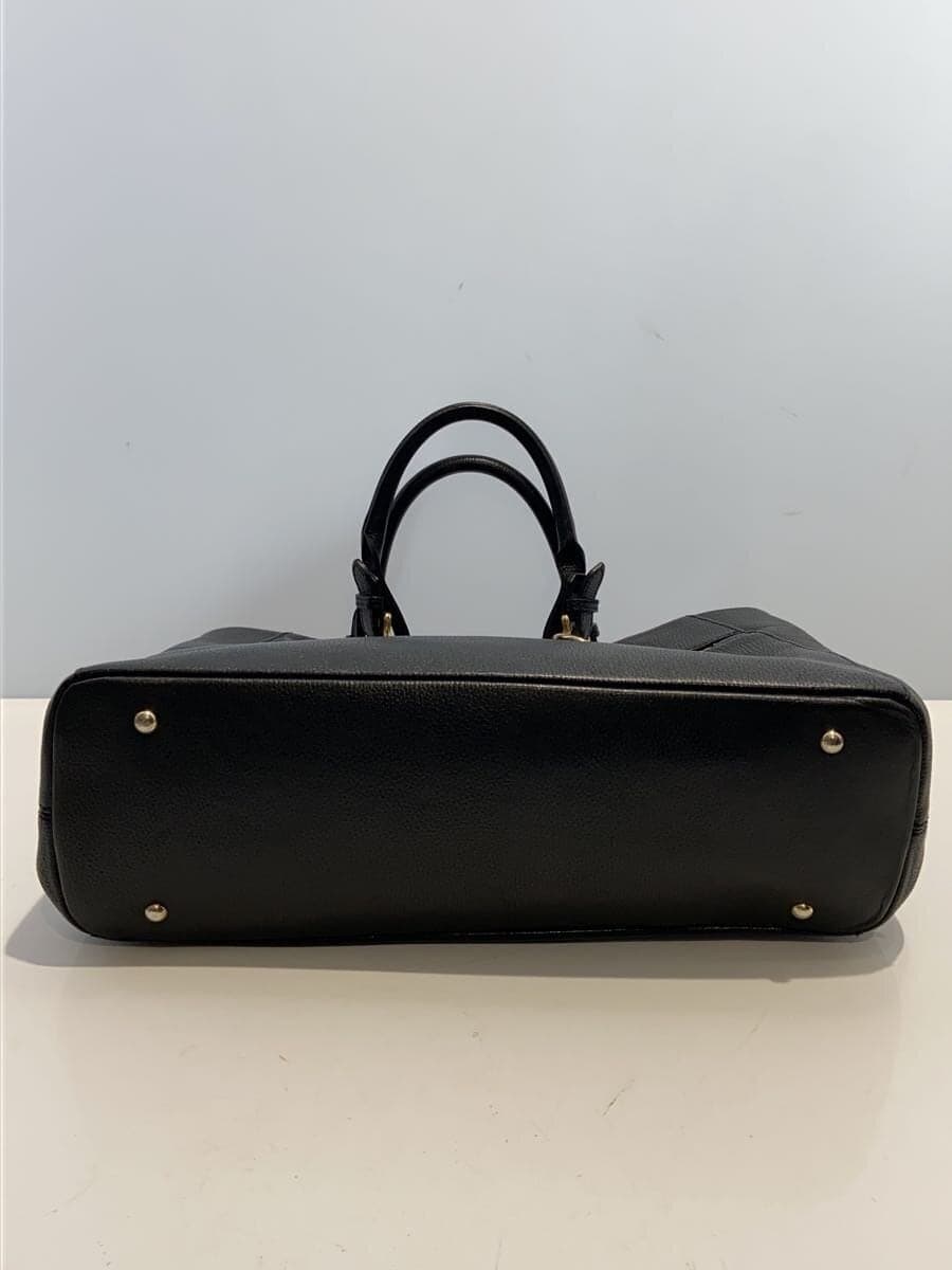 Samantha Thavasa Handbag Leather BLK Solid 4