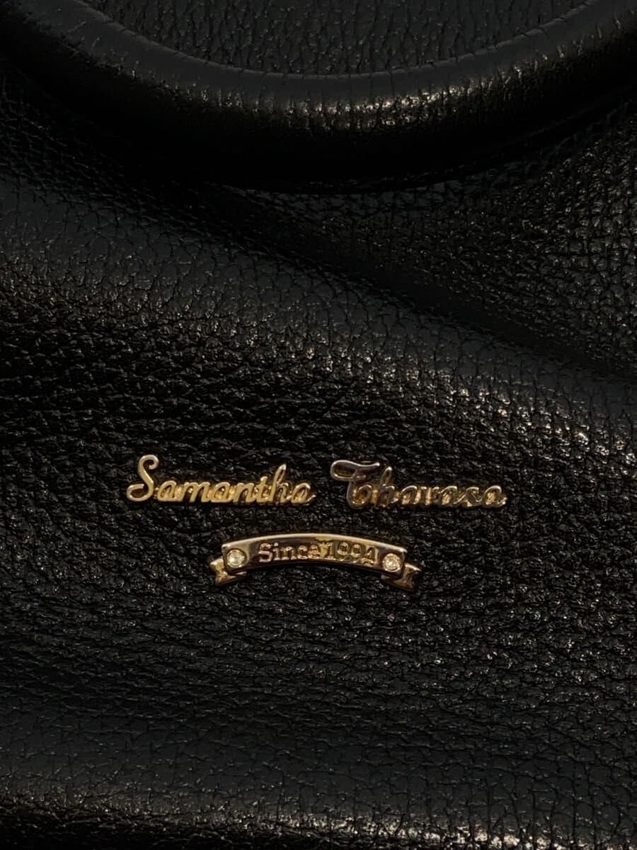 Samantha Thavasa Handbag Leather BLK Solid 5