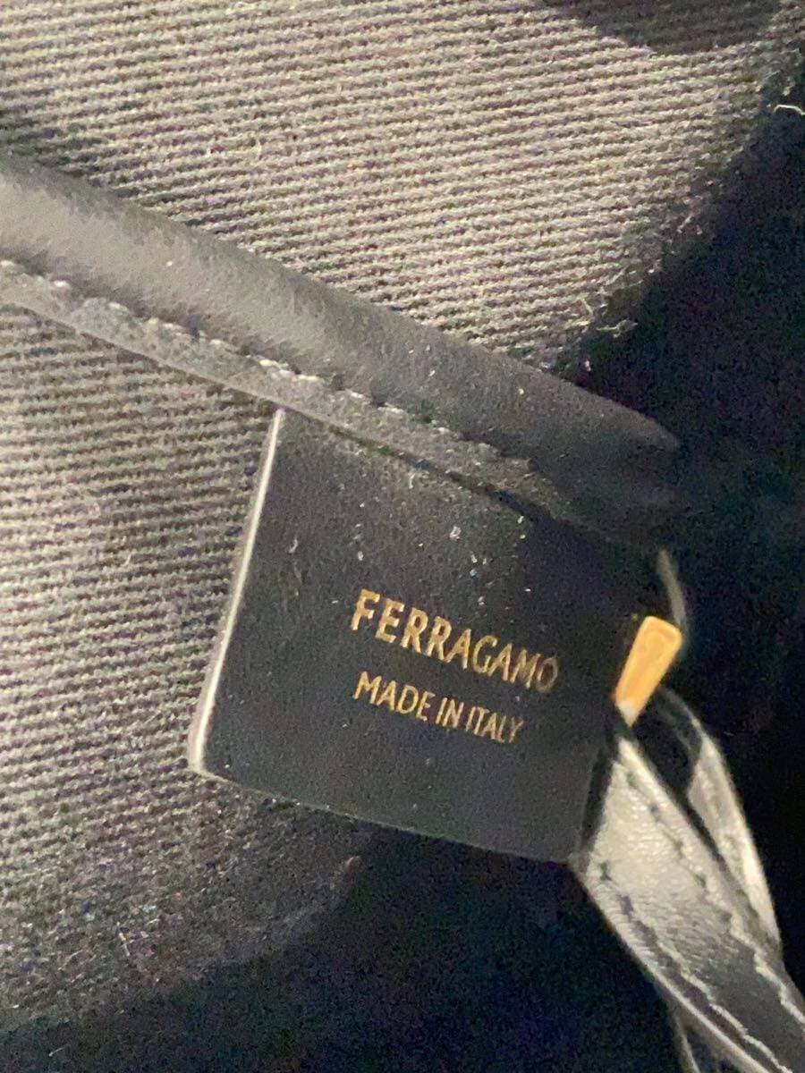 Salvatore Ferragamo handbag PVC BLK stripe 5