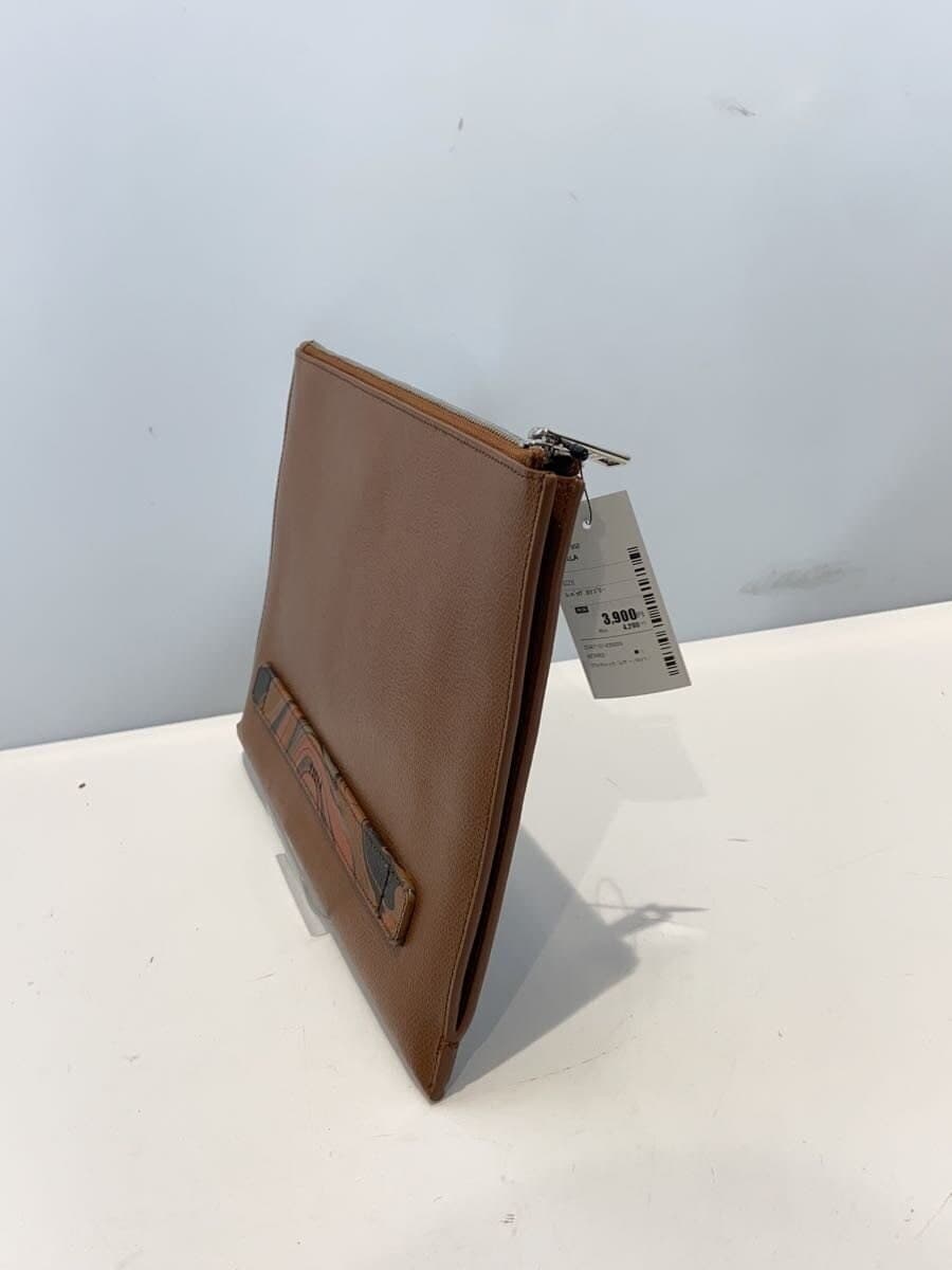 FURLA Clutch Bag Leather NVY 2