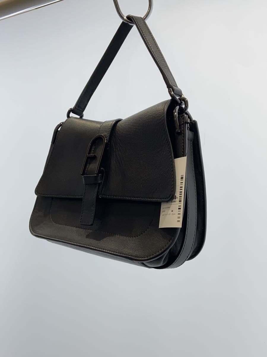 FURLA Shoulder Bag Leather BLK 2