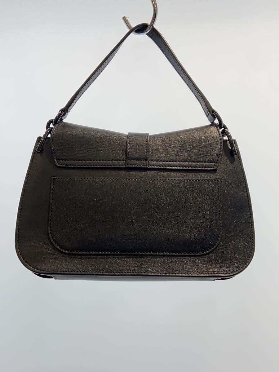 FURLA Shoulder Bag Leather BLK 3