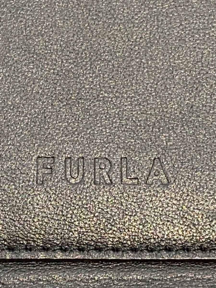 FURLA Shoulder Bag Leather BLK 5