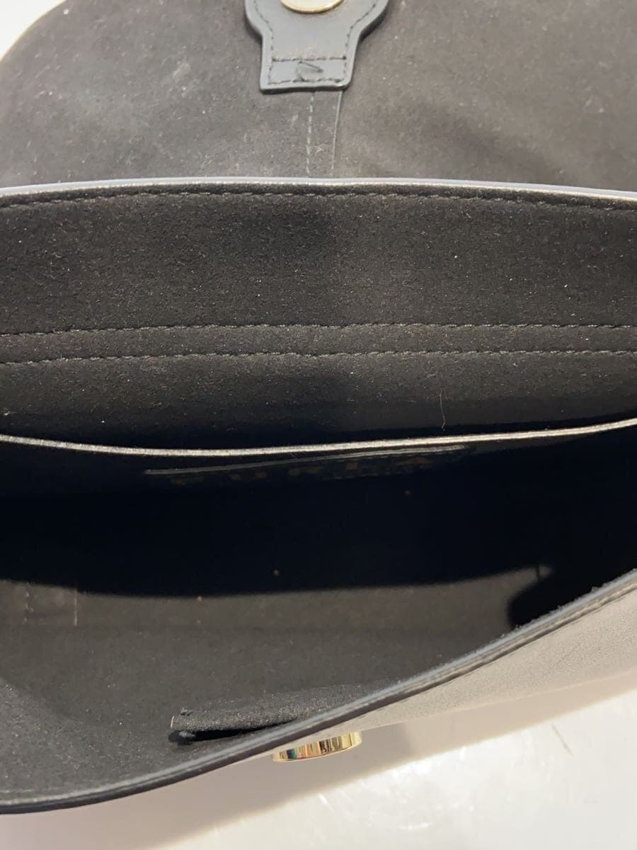 FURLA Shoulder Bag Leather BLK 6