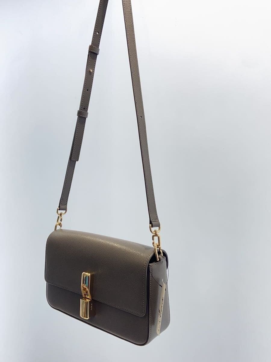 FURLA Shoulder Bag Leather GRY 2