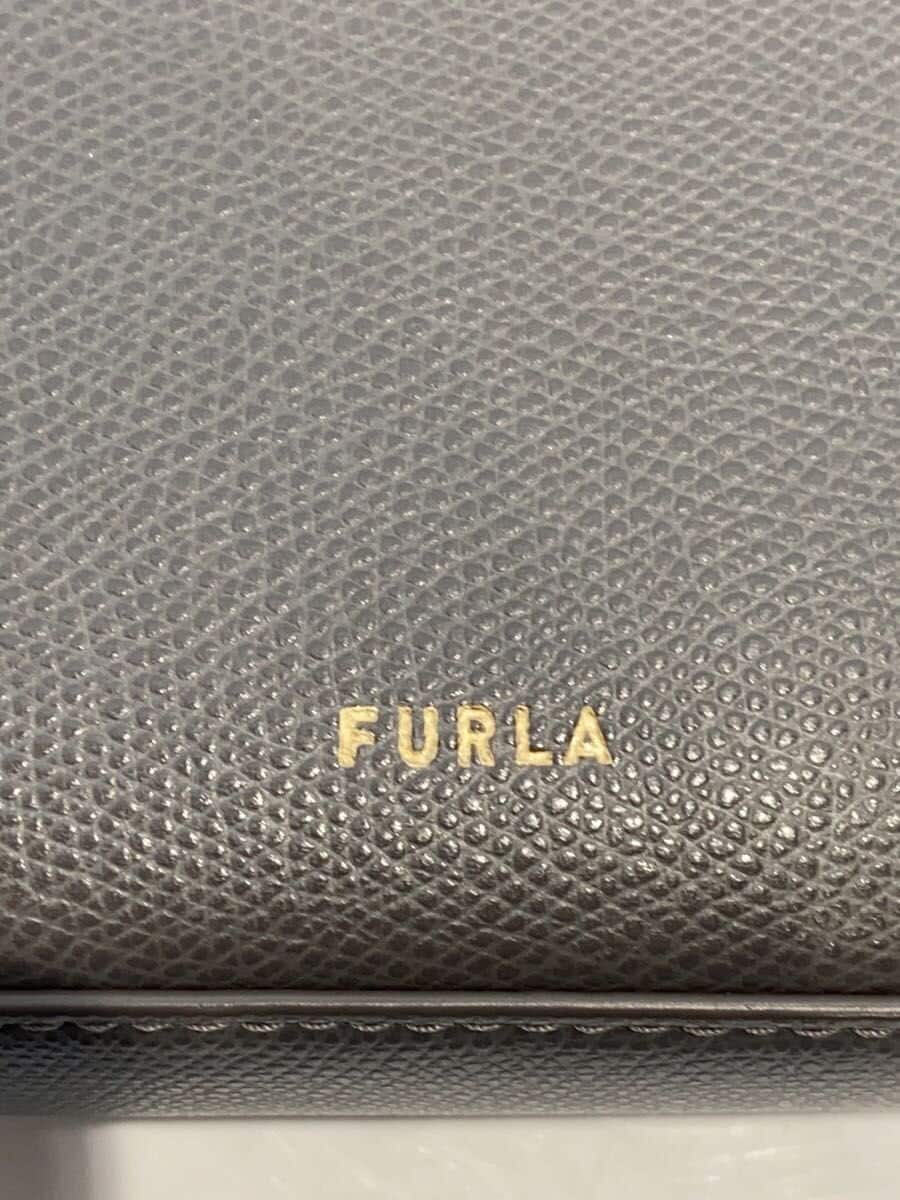 FURLA Shoulder Bag Leather GRY 5