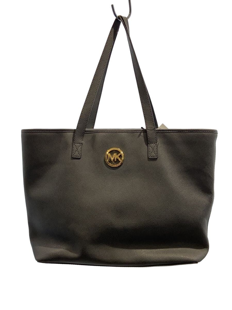 MICHAEL KORS Tote Bag Leather GRY Solid OD-1406