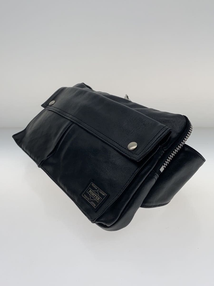 PORTER Freestyle Waist Bag Faux Leather Black Solid Color Freestyle 2