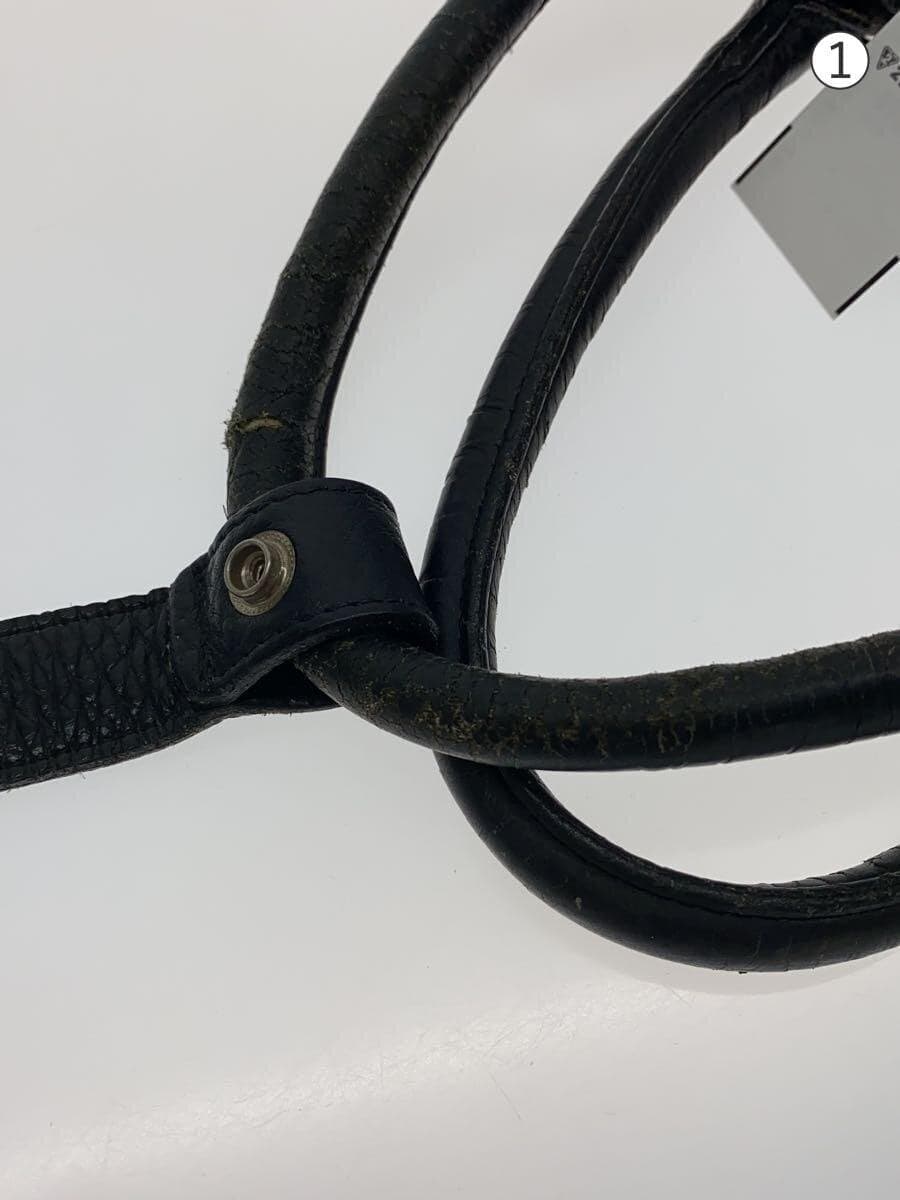 PELLE MORBIDA Bag Leather Black Cracks on the handles; general wear and scuffs 7