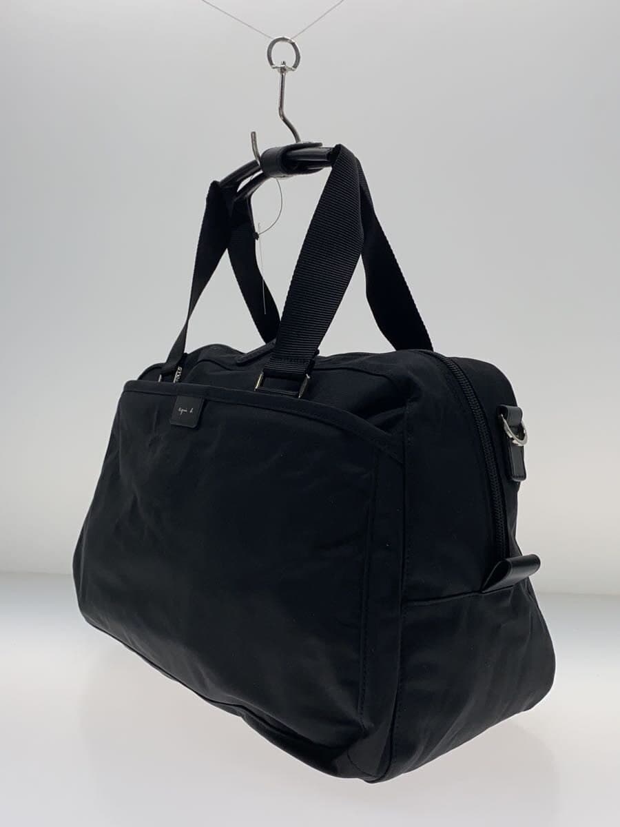 agnes b. Boston Bag -- BLK Solid Color RAT01-01 2