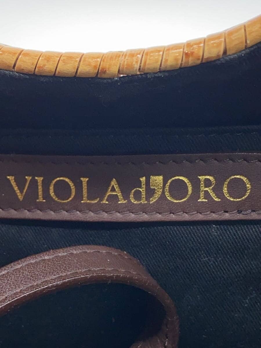 VIOLAd’ORO Handbag -- BRW Solid Color 5