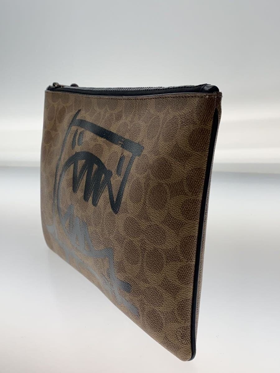 COACH clutch bag leather CML all-over pattern B1980-75506 2
