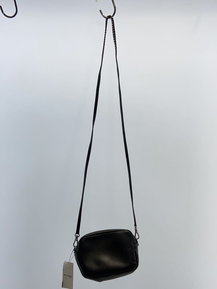 J&M DAVIDSON shoulder bag leather BLK with bag minor scratches 3