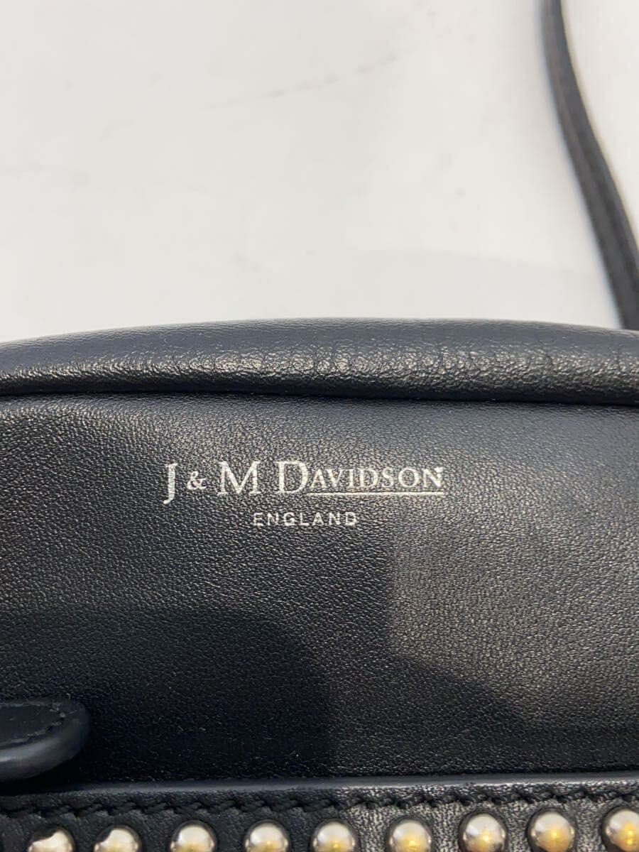 J&M DAVIDSON shoulder bag leather BLK with bag minor scratches 5