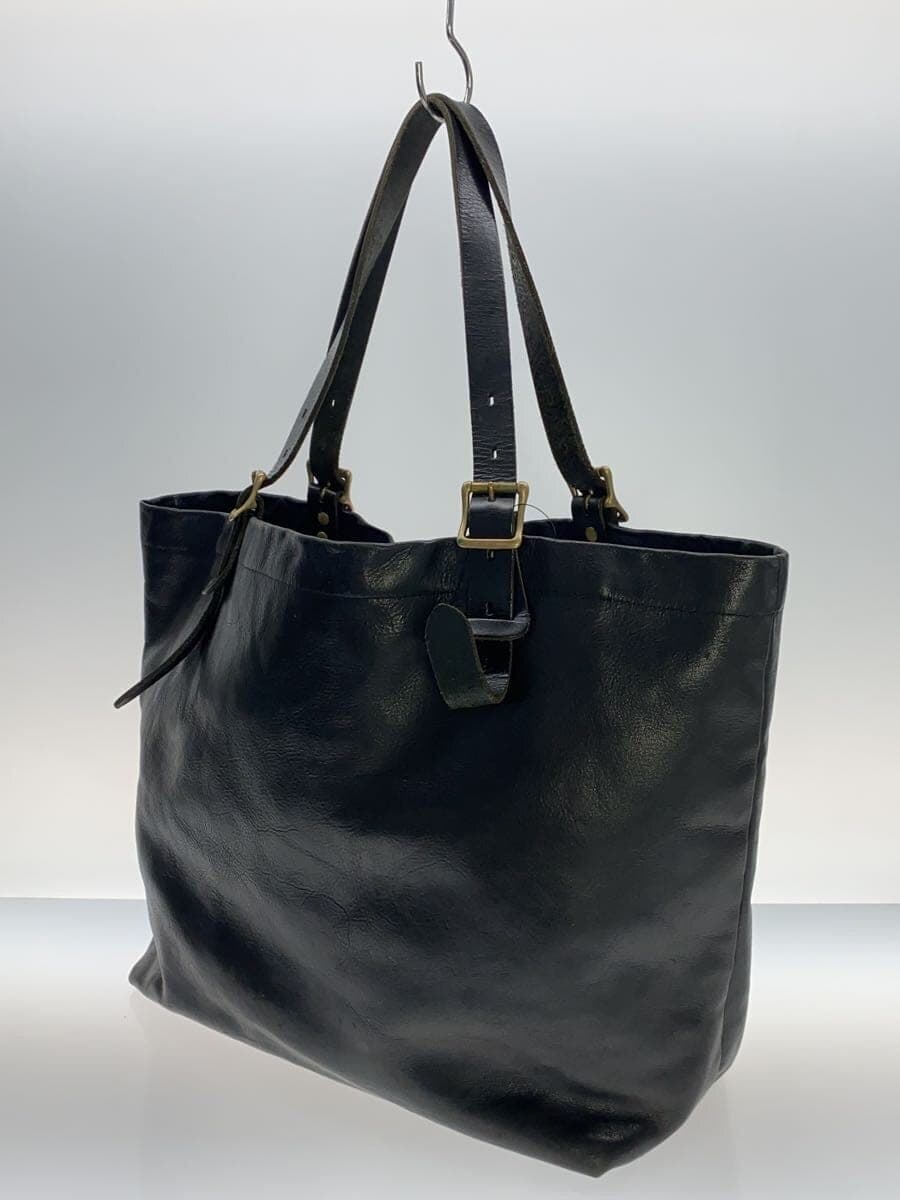 SLOW Tote Bag Leather Black 2