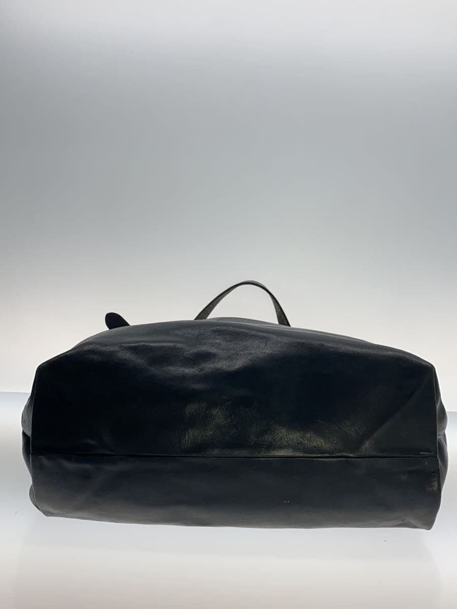 SLOW Tote Bag Leather Black 4