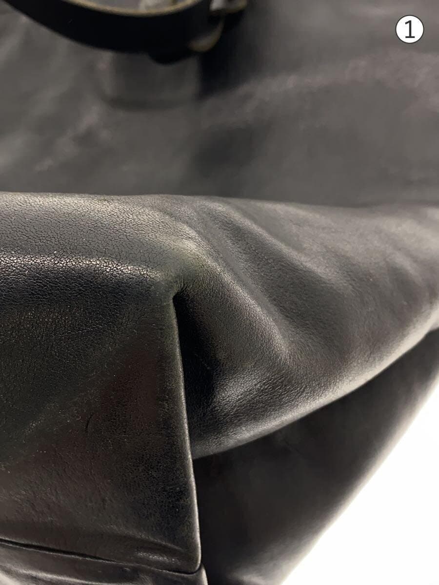 SLOW Tote Bag Leather Black 7