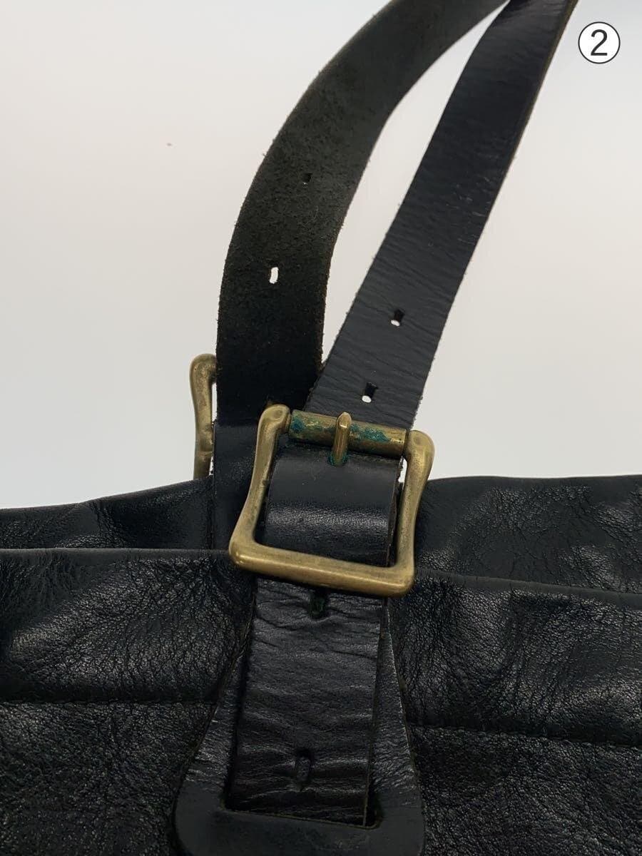 SLOW Tote Bag Leather Black 8