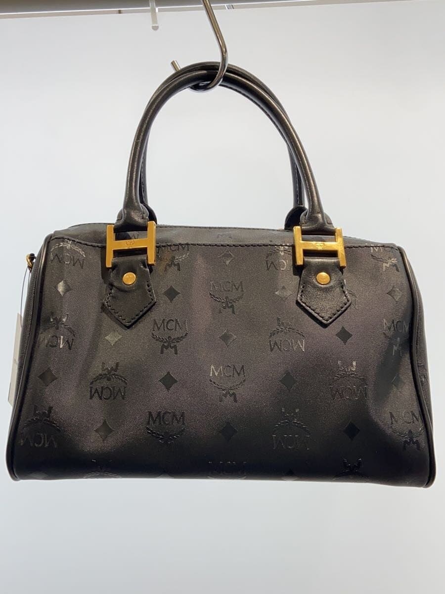 MCM 2-way Mini Boston Shoulder Bag -- BLK All-over pattern 3