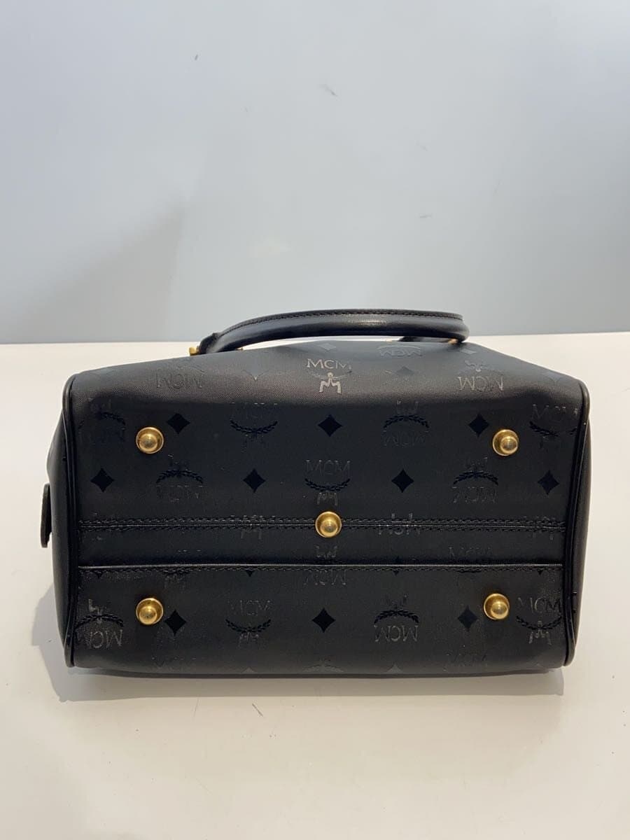 MCM 2-way Mini Boston Shoulder Bag -- BLK All-over pattern 4