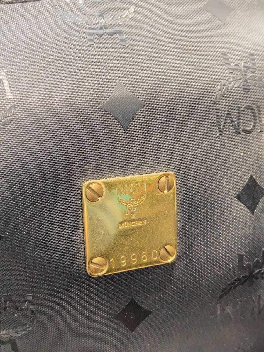 MCM 2-way Mini Boston Shoulder Bag -- BLK All-over pattern 5