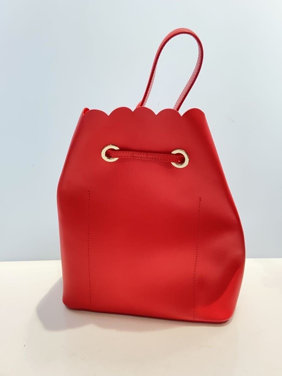 FURLA Costanza Drawstring type Shoulder bag Leather RED Floral pattern 1025340 3