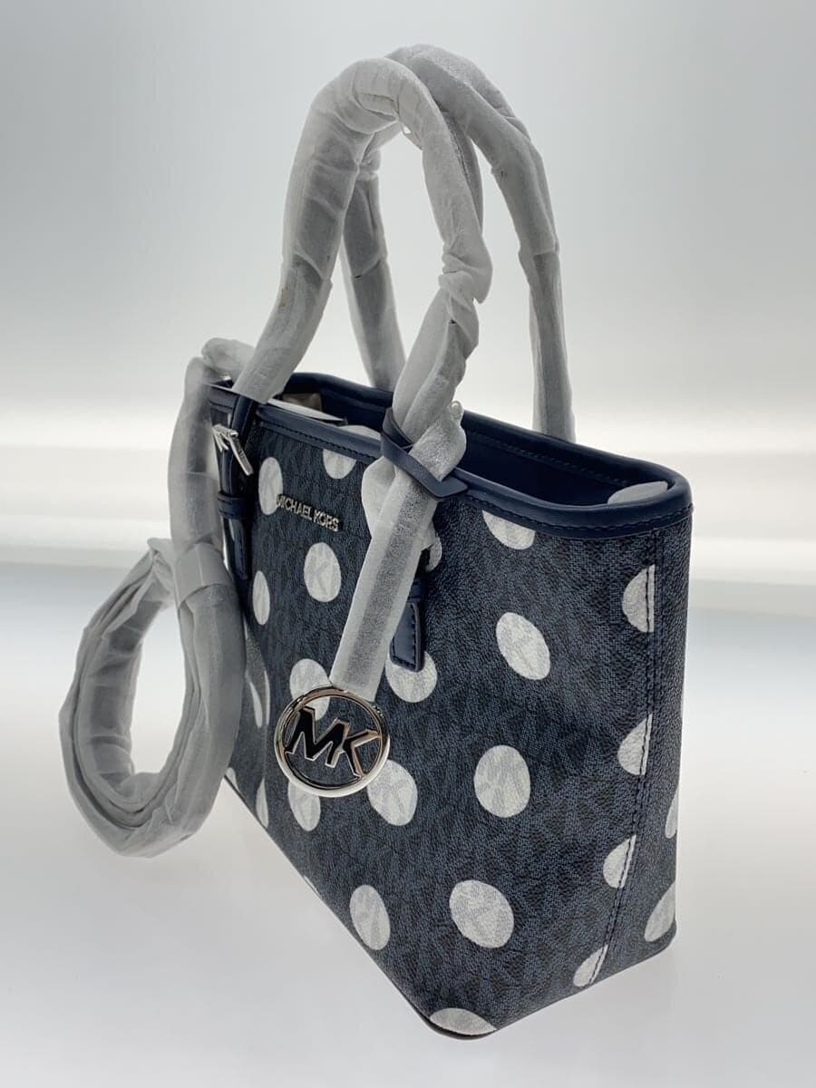 MICHAEL KORS Tote Bag Leather NVY Dot 2