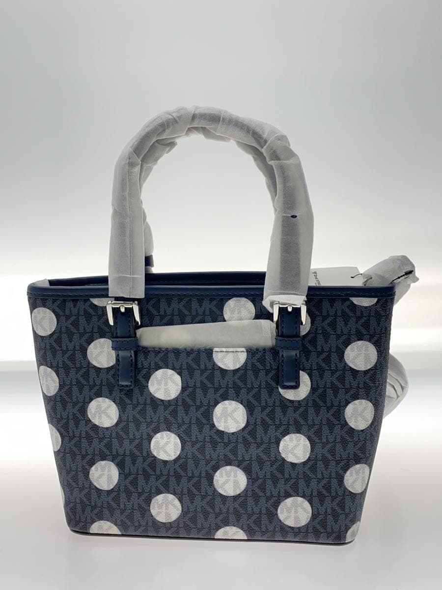 MICHAEL KORS Tote Bag Leather NVY Dot 3