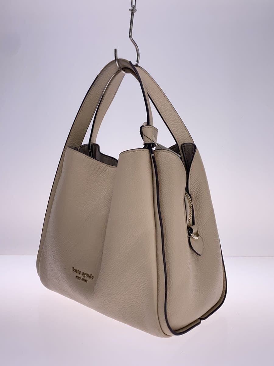 kate spade new york Handbag Leather BEG Solid K6552 2
