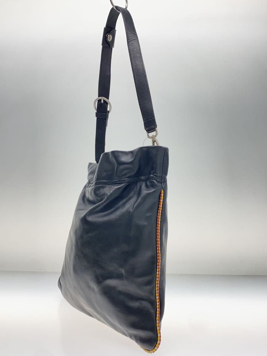 GIANNI CHIARINI Shoulder Bag Leather BLK Solid 2